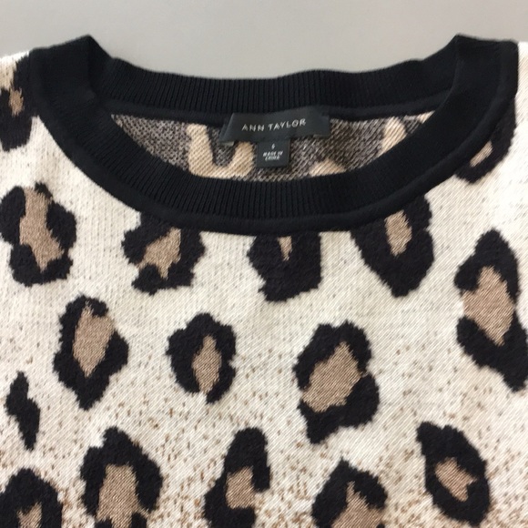 Ann Taylor Animal Print Sweater - Picture 5 of 7